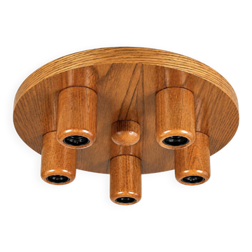 Lampe de plafond brutalisme style Japandi des années 1960-1970 fabriquée en Allemagne