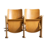 Pair of cinema folding seats