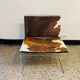 Chromed Fil armchair with fur seat by Pascal Mourgue for Ligne Roset, 1990s
