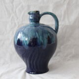 Pichet bleu vase en céramique cab céramique d'art de Bordeaux