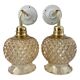 Set of vintage gold wall lights