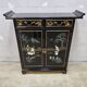 Vintage Chinese side table / cabinet / lacquered cabinet / bohemian