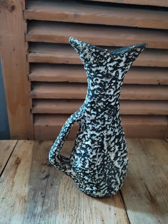 Decanter broc vase ceramic lava san marino old vintage