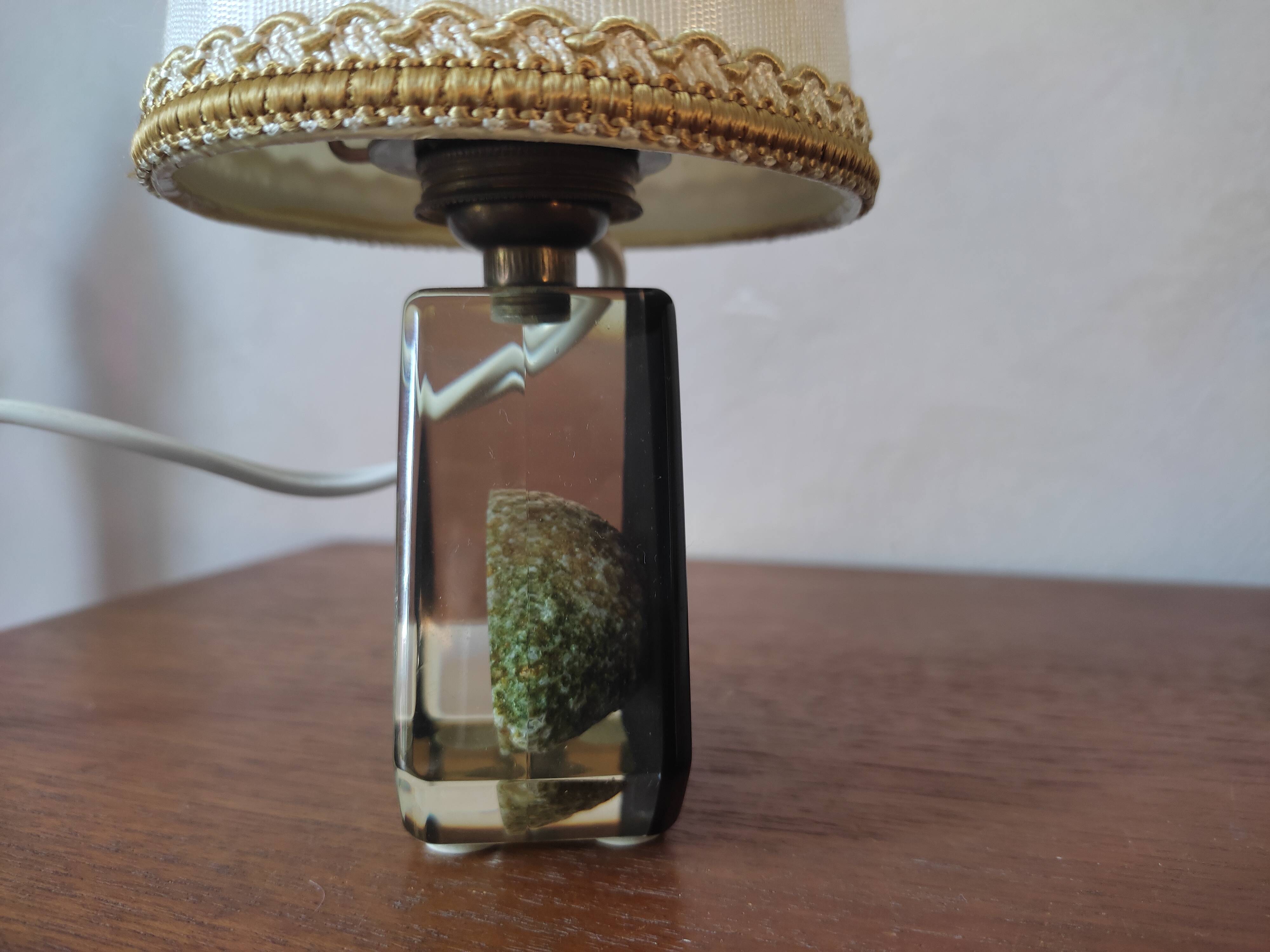 Agathe's mini geode lamp