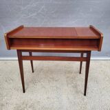 Scandinavian console dressing table desk with drop-down top