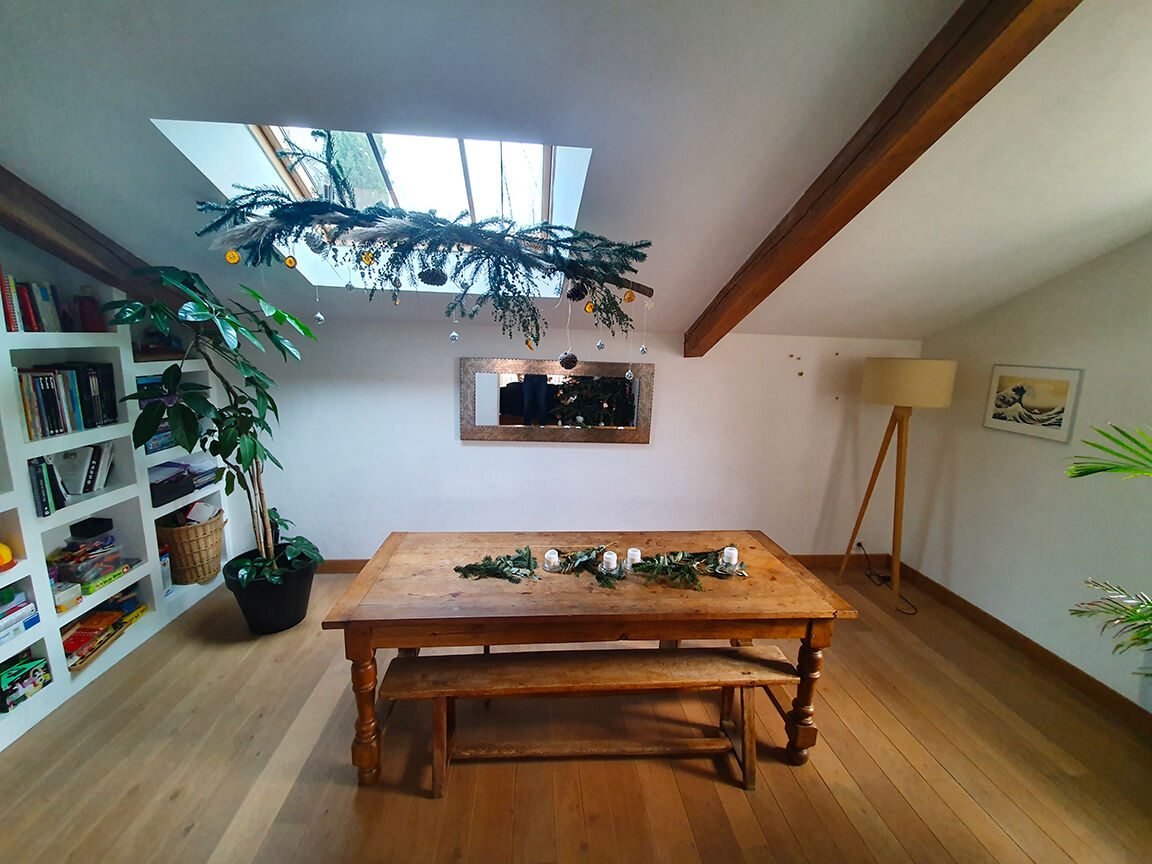 Table ancienne de ferme en chêne 8-10 personnes