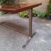 Vintage Desk Table in Wood and Chromed Metal by Gianno Moscatelli for Formanova, 1960s