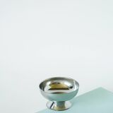 Set of 6 small stainless steel bowls, Basses, Design 1970, 9 x 5 cm