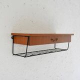 Scandinavian hanging bedside table with drawer