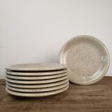 Set de 8 assiettes mouchetées