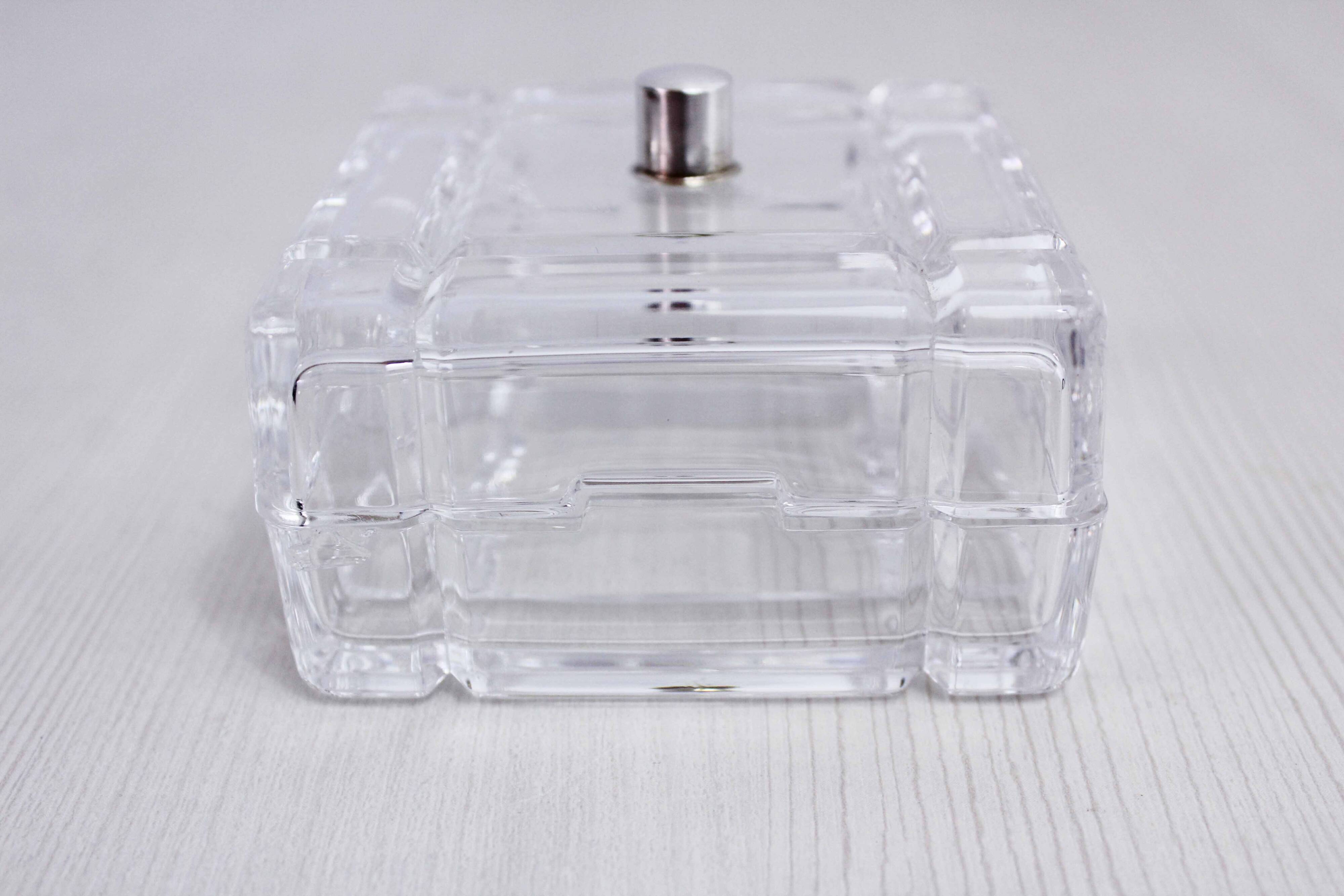 Italian crystal jewelry box