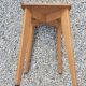 Vintage wooden stool compass feet