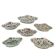 Group of 6 porcelain saucers, China, 19th century