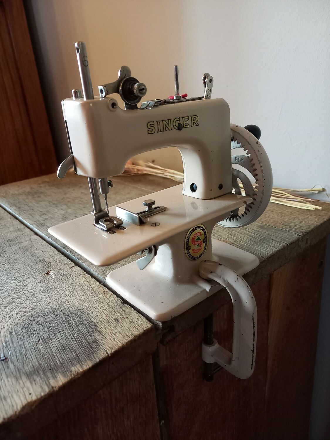 Sewing machine toy vintage Baby Singer 1950 1960