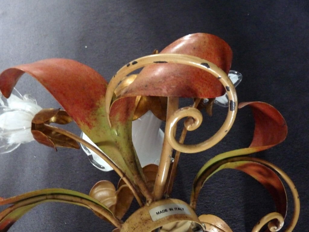 set Wall lamps Decor floral italy 36cm Paterno Franco