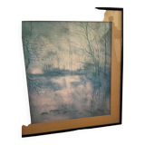 Paire de tableaux paysagers peintre niçois Massard