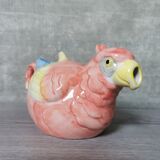 Teapot ceramic parrot