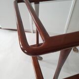 Italian bar trolley or serving cart Cesare Lacca for Cassina 1950s
