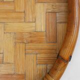 Mid-century bamboo serving tray, France 1960s