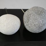 Pair of lamp "pebble". Resin. France, circa 1970