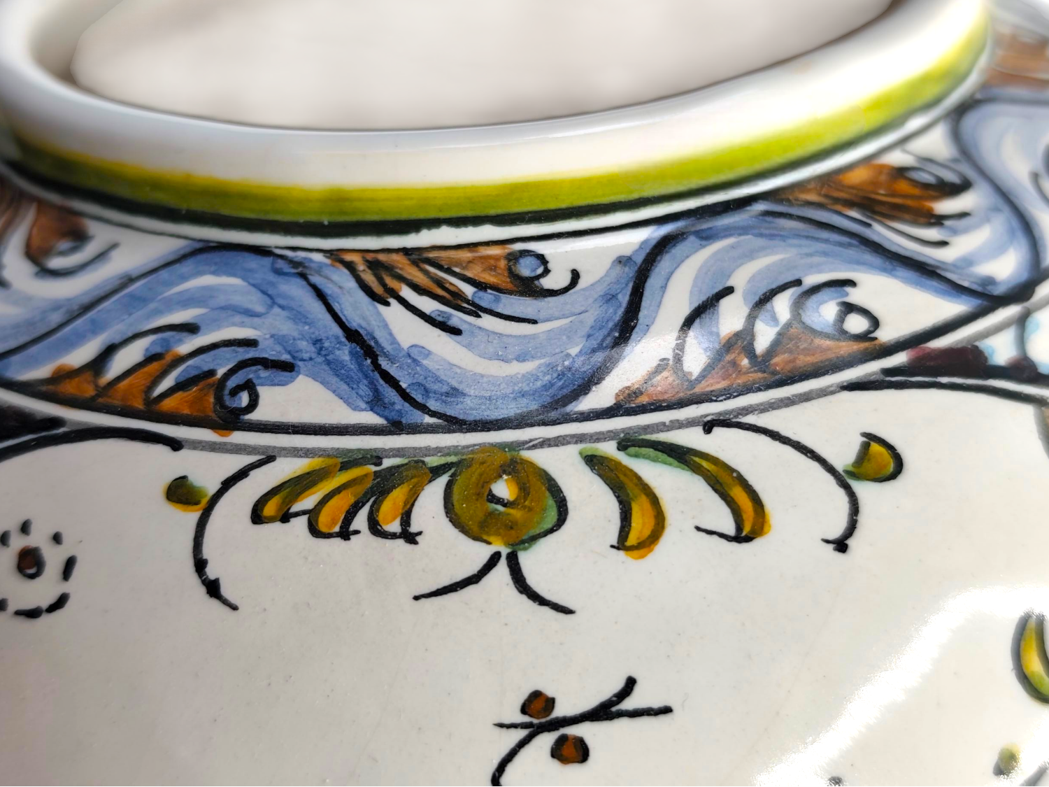 21st Century Filer Portuguese Hand-Painted Vase – Vibrant Folk Art