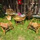 Vintage rattan lounge