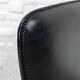 Cidue Style Black Sadle Leather High Back Italian Design Dining Chairs 70s