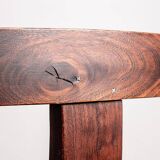 Set of 4 Scandinavian chairs in solid Elm, model T in the style of Olavi Hannin.