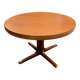 Baumann round teak table, vintage 1970s, Roche Bobois
