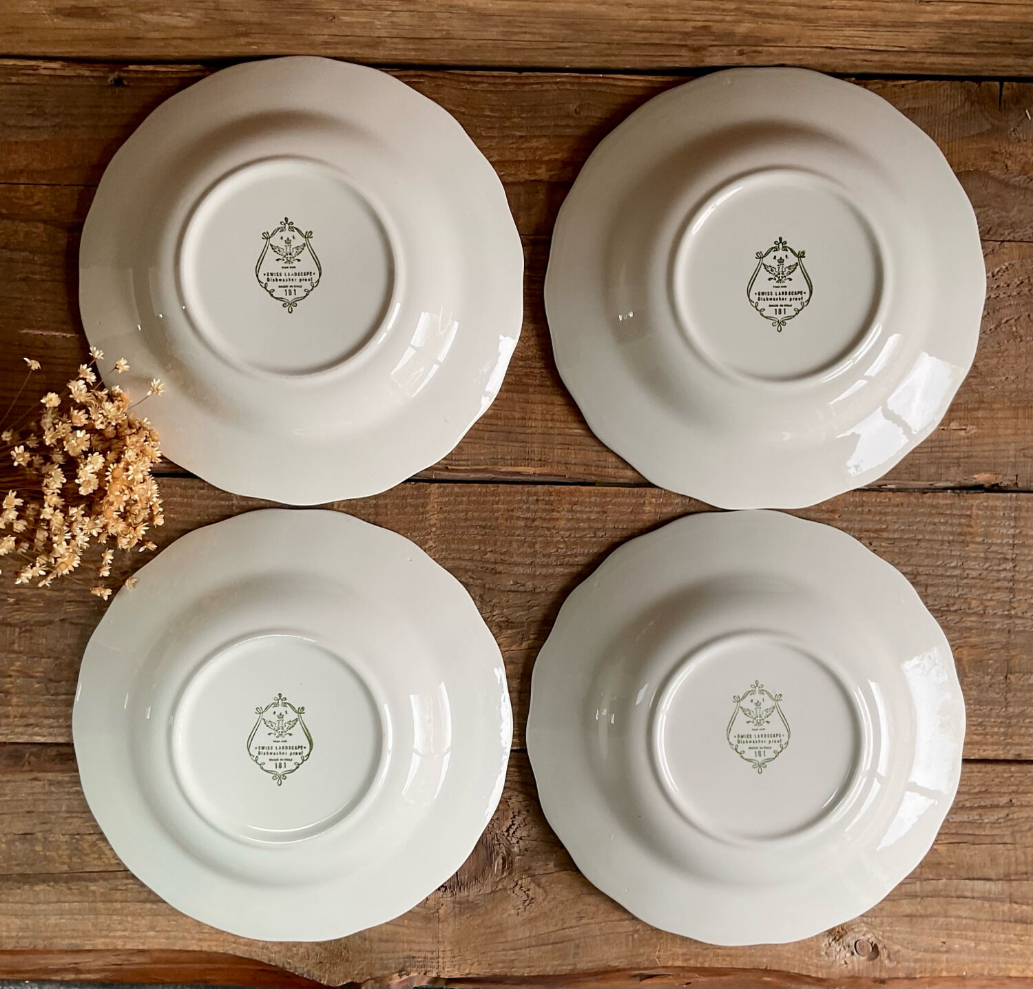 4 deep plates N Fontabesso Italy
