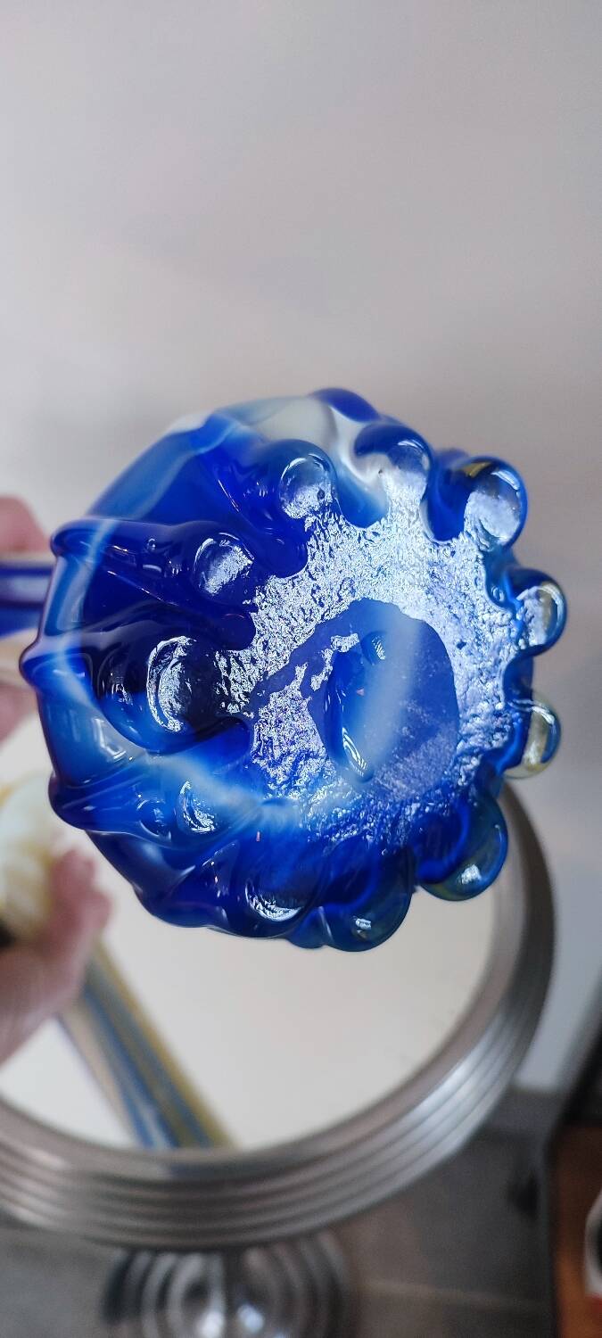 Murano Calla Lily Blown Glass Vase 60s-70s