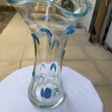 Blown glass flower vase.