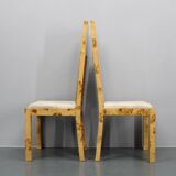 1940s Set of Four Brutalist Dining Chairs in Maple Finish, Czechoslovakia