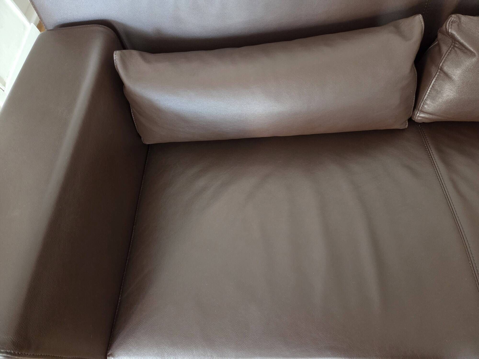 Flexus 3-seater sofa – ligne roset - full-grain brown leather