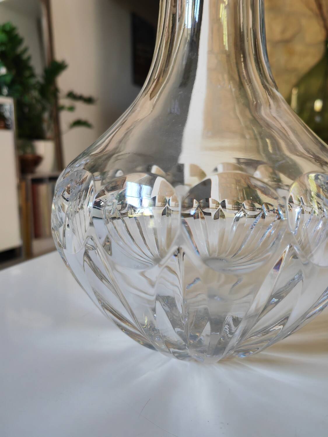 Cut crystal vase