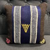 Blue Black Pillow