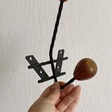 Double coat hook, 50s coat rack