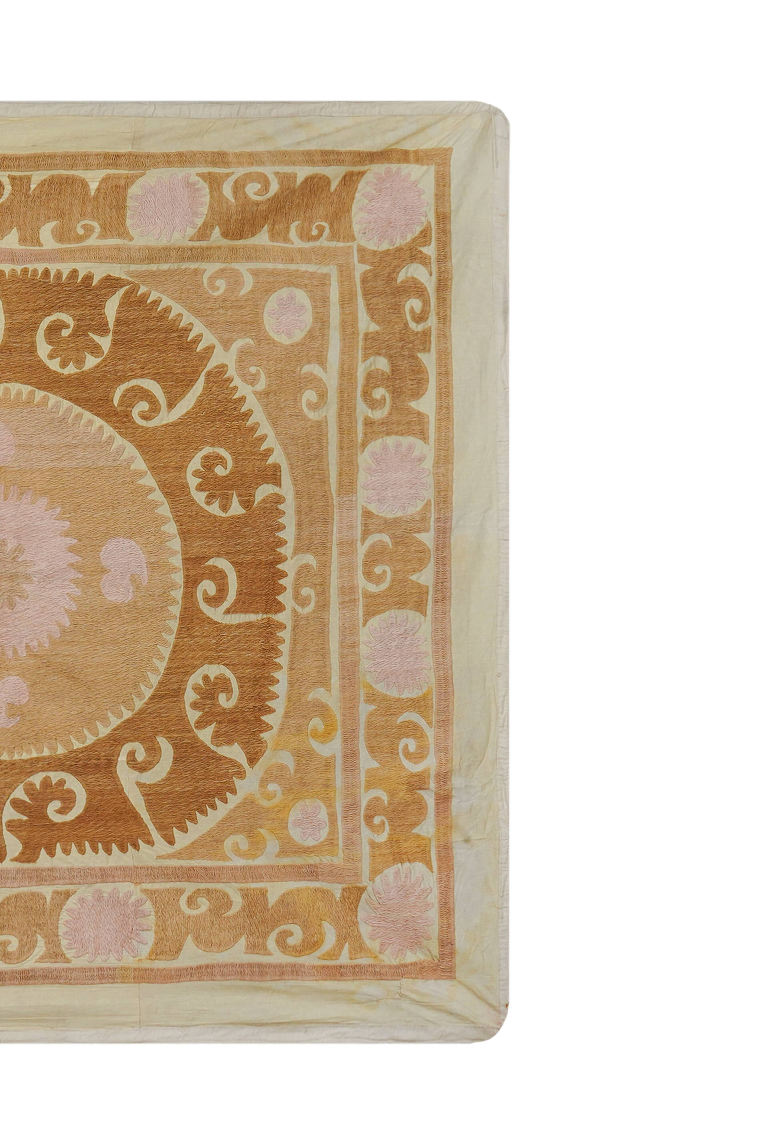 Vintage Turkish hand-knotted rug 133x154 cm