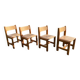 set of 4 vintage Maison Regain chairs from 1970