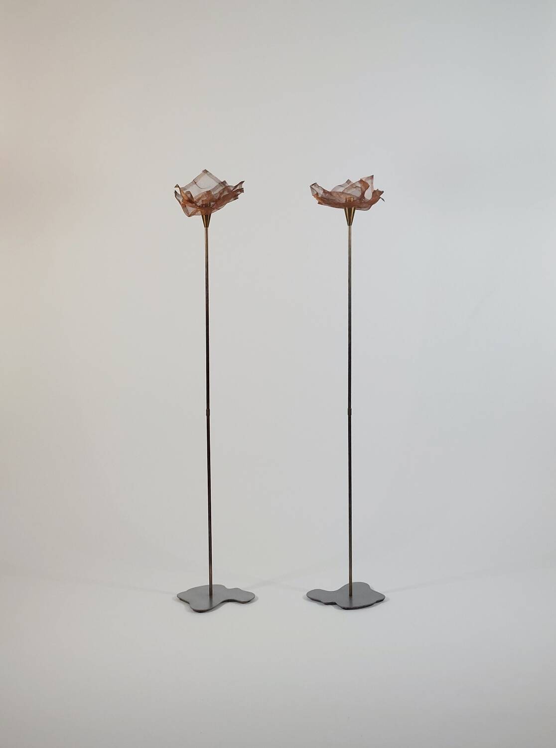 Unique postmodern street lamps made by an artist.