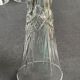 9 champagne flutes – Blown and cut crystal