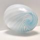 Murano Glass Vase with Light Blue and White Canes, Italy