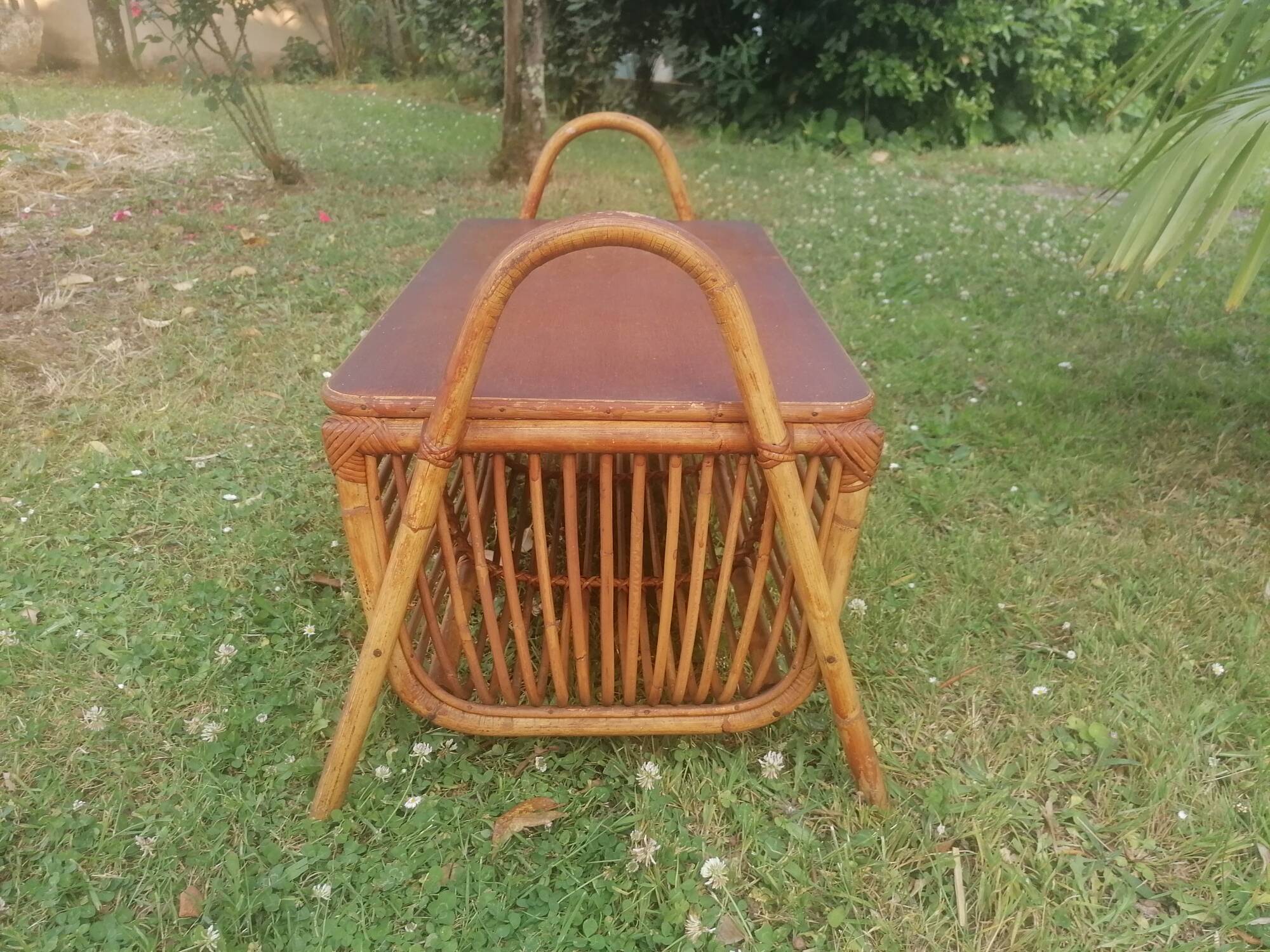 Rattan chest