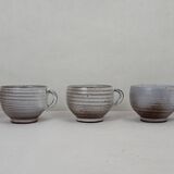 5 Tasses à café en grès Ratilly / Pierlot