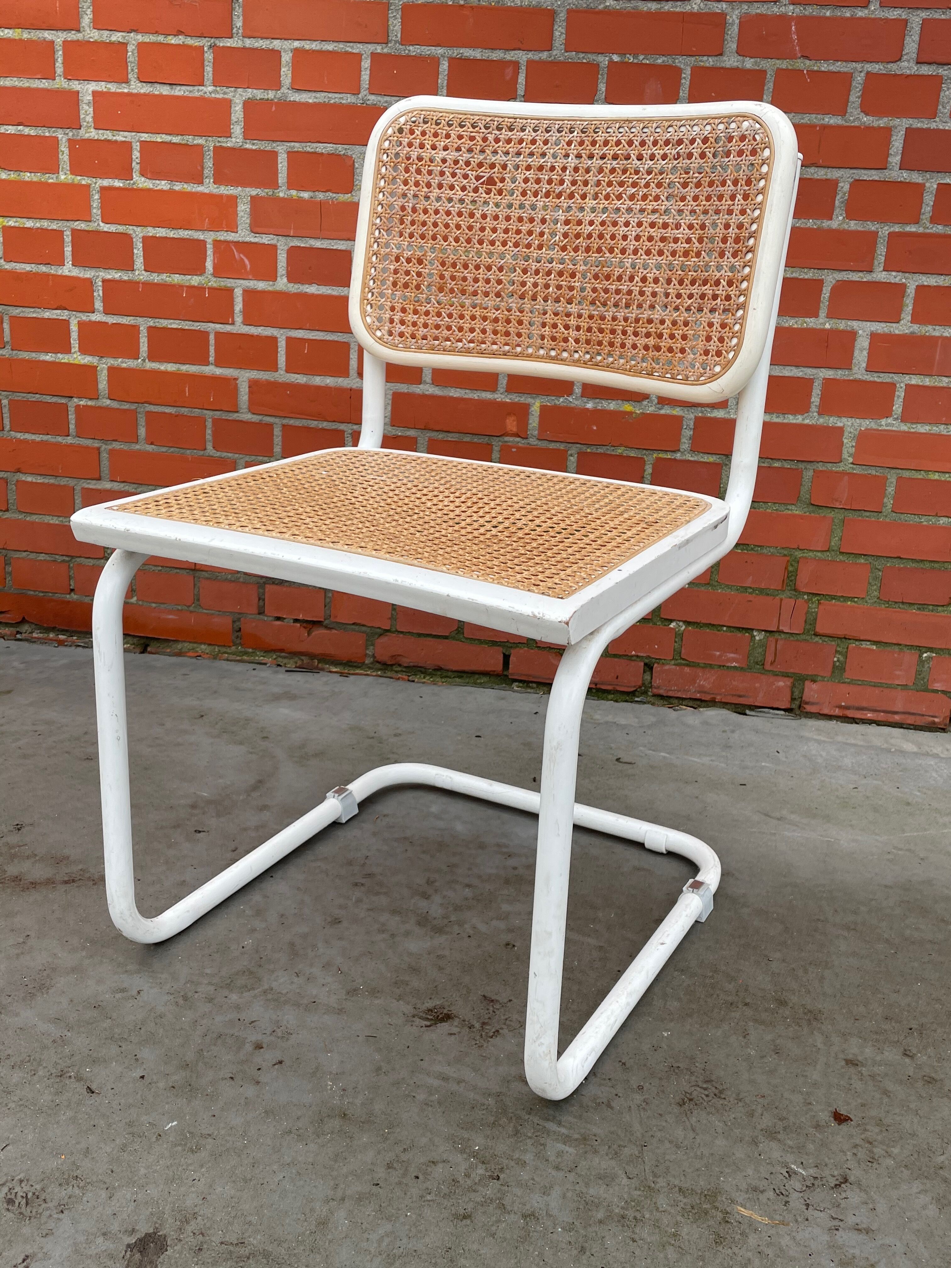 Set of 4 Cesca Model chairs by Marcel Breuer