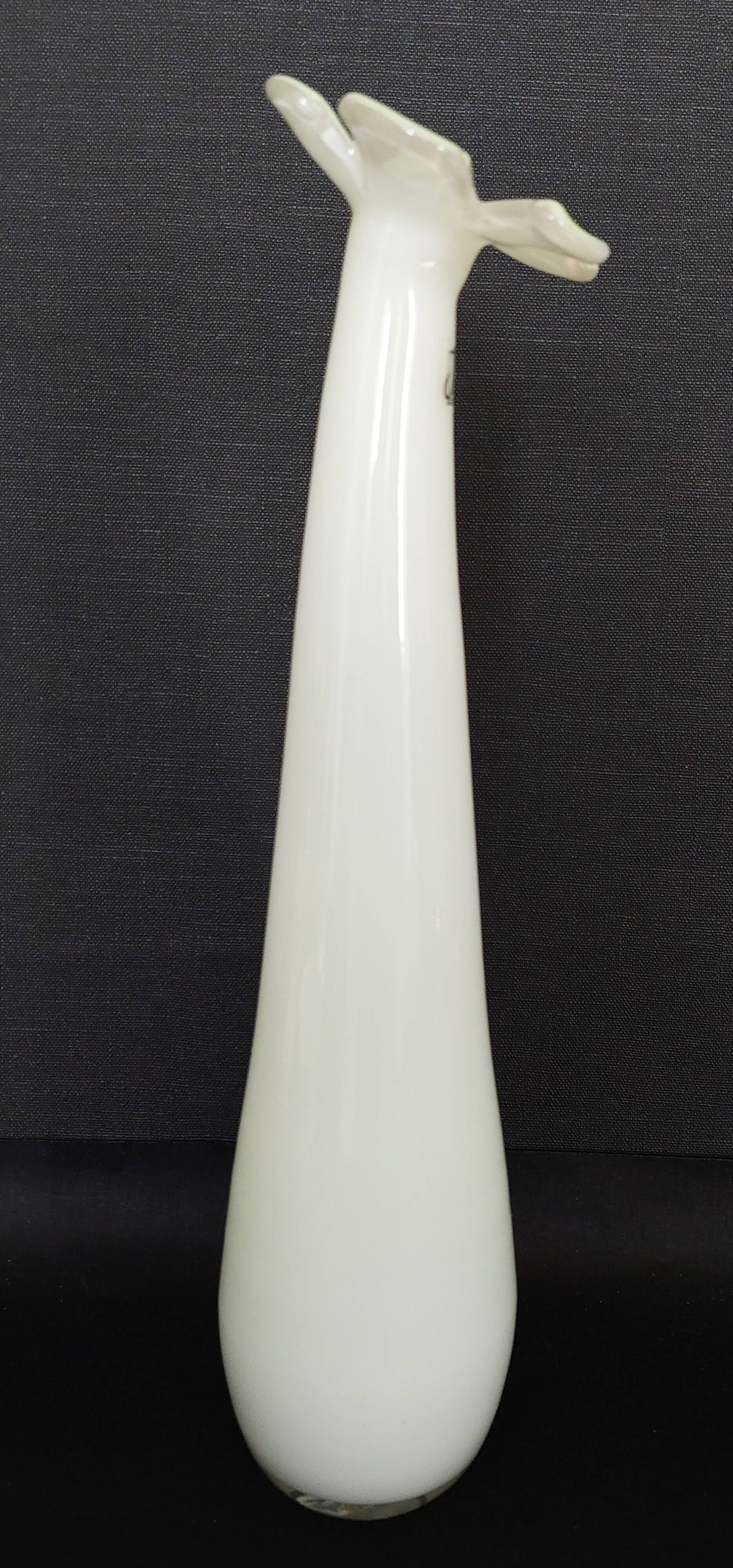 Vintage glass vase flower vase J-Line collection 35 cm