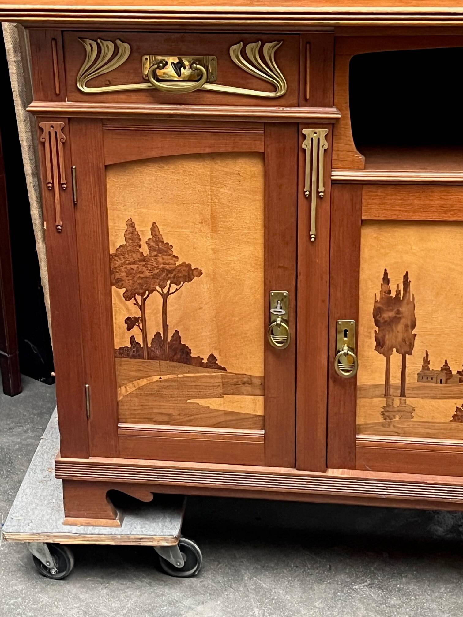 Art Nouveau style sideboard.