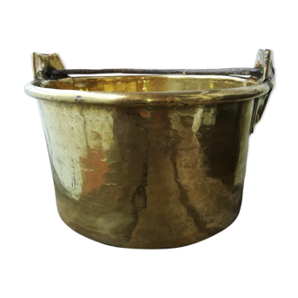 Ancient brass cauldron
