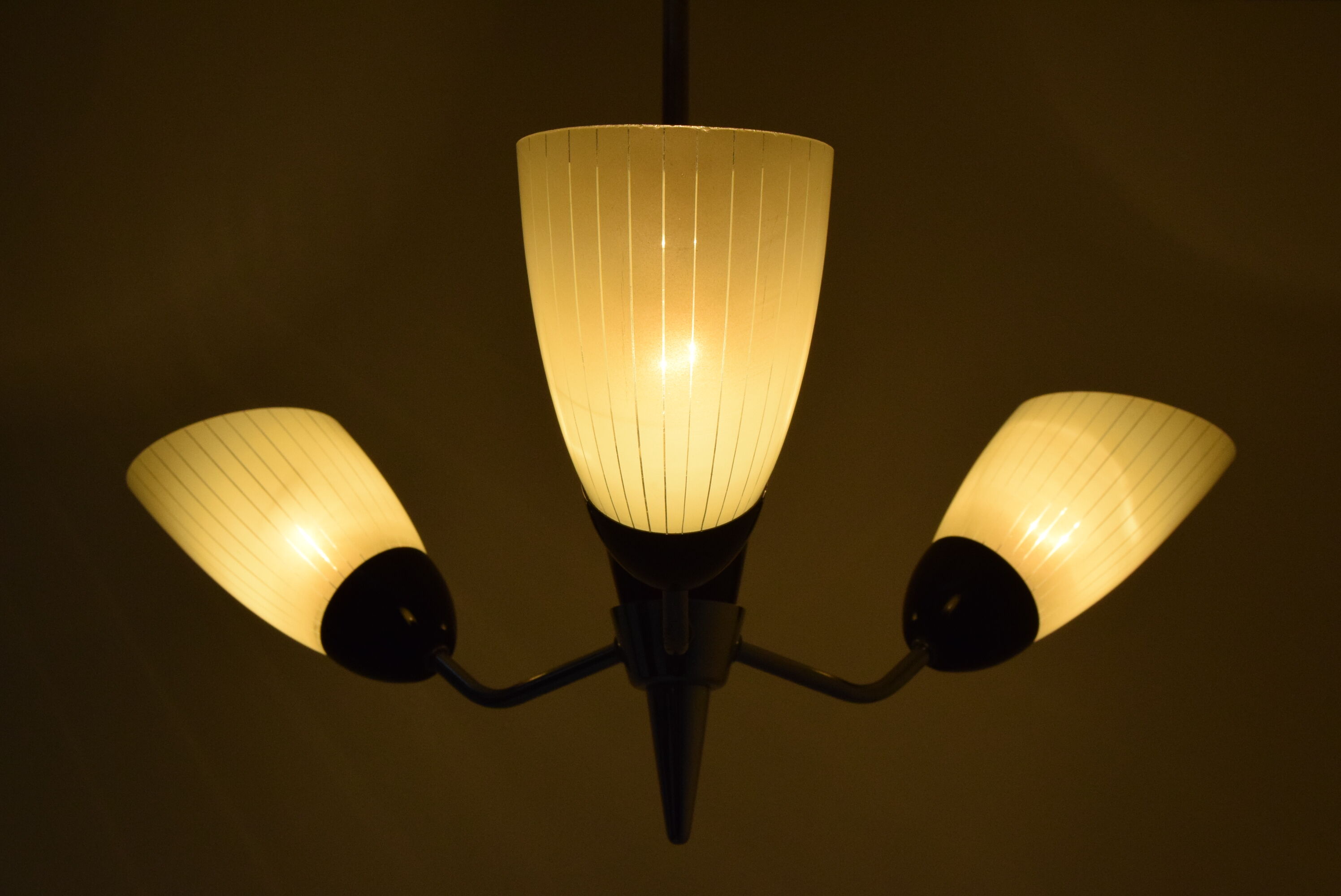 Mid-century Chandelier by Drukov,1960's.