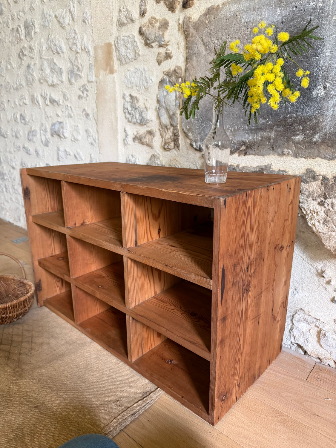 Old wooden trade cabinet